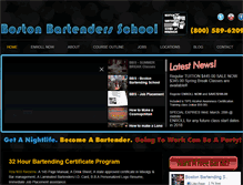 Tablet Screenshot of bostonbartendingschool.com